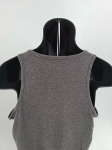 Camiseta sin mangas personalizada para hombre, color gris jaspeado, para gimnasio, entrenamiento, secado rápido, fitness, chaleco de entrenamiento, camiseta sin mangas para musculación, ropa al por mayor - Product Image 5