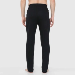 Men's <b>Black</b> Sweatpants With Gray Side Stripe Elastic Waist Drawstring Casual Joggers Breathable Knitted Cotton <b>Pants</b> Autumn Wear - Product Image 4
