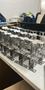 Custom <b>Stainless</b> <b>Steel</b> Sheet Metal Fabrication <b>Bracket</b> CNC Machining Mounting Parts OEM Precision Components RAL Color - Product Image 3