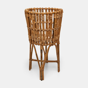 Top selling decor rattan flower stand raised plant <b>pot</b> greenery planter <b>holder</b> rack stands - Product Image 3