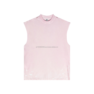 Débardeur ample pour homme, grande taille, respirant, veste de sport sans manches, couleur unie - Product Image 1