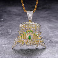 Pendentif Tigre Hip Hop Unisexe de Luxe Personnalisé Certifié IGI en Moissanite avec Chaîne en Acier Inoxydable pour Rappers et Performers – Anniversaire