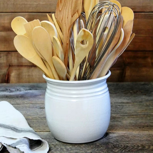 Handcrafted Ceramic <b>Utensil</b> <b>Holder</b> Rustic Farmhouse Jar High Temperature Fired Durable <b>Kitchen</b> Organizer Spacious <b>utensil</b> <b>holder</b> - Product Image 5