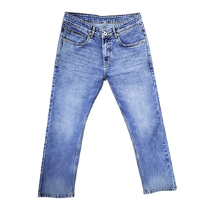Jeans en denim pour hommes personnalisables, coupe droite, décontractée, slim, grandes tailles - Product Image 1
