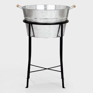 Seau à glace en acier inoxydable très demandé avec support, ajoute une touche de luxe à toute occasion ou espace festif. - Product Image 5