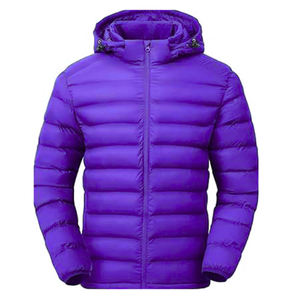 Veste d'hiver rembourrée à capuche pour homme, manches longues, tissu respirant en nylon, logo et impression personnalisés, veste rembourrée pour homme - Product Image 1