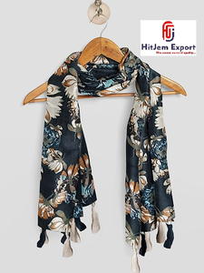 Bufanda Larga Premium de Tela Suave, Pañuelo para la Cabeza con Impresión Personalizada, Etiqueta Blanca, MOQ Bajo, Fabricante Textil OEM ODM - Product Image 2