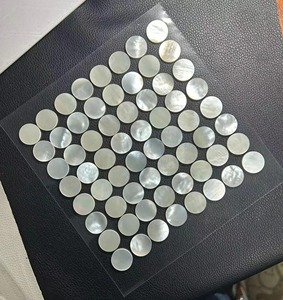 หินเปลือกหอยมุกทรงกลมแบนขนาด 6 มม. สำหรับทำสร้อยคอ สร้อยข้อมือ ต่างหู และเครื่องประดับ - Product Image 5