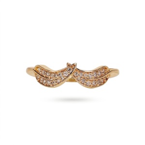 Anillo de Diamantes Redondos VBSR-115, Certificado IGI, Anillo de Oro de 18K, Diamante Cultivado en Laboratorio de 0.12CT E VS1, Anillo de Eternidad para Boda, Anillo de Buena Suerte - Product Image 2