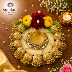 Floral Rangoli Mat Metal Tealight <b>Candle</b> Holder Handmade Diwali Festive Part Return Gift Favors Home Temple Wedding Housewarming - Product Image 3