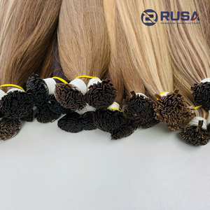 ผมต่อแบบ I-Tip ยี่ห้อ Rusa แบบปลายแบน คุณภาพสูงพิเศษ ผมเวอร์จินเวียดนาม แบบ Double Drawn  ถักด้วยเครื่องจักร  ความยาว 10-34 นิ้ว ขายส่ง - Product Image 5