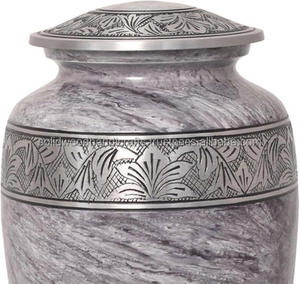 Urnas decorativas de latón para adultos, urnas hechas a mano para entierro de hombres y mujeres. - Product Image 2