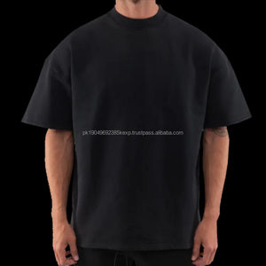 Camiseta de Jersey de 250g de Peso Pesado, 100% Algodón, con Estampado de Letras Personalizado y Patrones en Relieve, Unisex, Diseñada para el Hombro Masculino, Venta al Por Mayor - Product Image 5