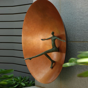 Décoration murale 3D paysage irrégulier, art mural multi-feuilles grande taille, accents muraux modernes minimalistes en métal - Product Image 4