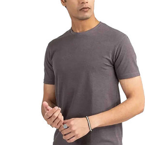 T-shirts pour hommes en coton, dernier design, vêtements de mode, t-shirts de haute qualité pour hommes, couleur unie, teints, t-shirts simples pour hommes - Product Image 4