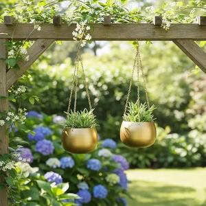 Pot de plante suspendu, support en macramé, panier à fleurs pour l'intérieur et l'extérieur, décoration pour la maison, le jardin, le balcon, présentoir de plantes - Product Image 4