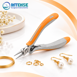 Alicates Profesionales de Punta Redonda para Joyería, Alicates de Precisión de Acero Inoxidable para Abalorios con Mango Ergonómico Antideslizante - Product Image 5