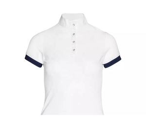 Camisa de montar con cremallera y logotipo personalizado para mujer, camisas de media manga para montar a caballo, ropa ecuestre, espectáculos - Product Image 6