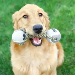 Juguete Ecológico de Cuerda de Yute para Perros – Juguete de Fibra Natural para Masticar y Jalar, Cuerda Trenzada Resistente para Entrenamiento y Juego, Venta al Por Mayor - Product Image 1