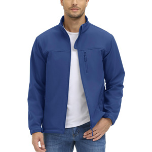 Veste Softshell d'hiver pour homme, conçue sur mesure, haute qualité, légère, coupe-vent, imperméable, longue, en tissu doux, vente en gros - Product Image 3