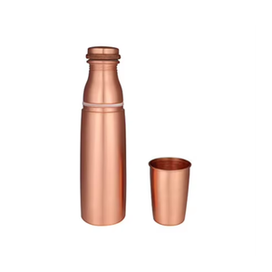 Pure <b>Copper</b> Water <b>Bottle</b> with Glass | Ayurvedic <b>Drinking</b> <b>Bottle</b> | Leakproof Storage <b>Bottle</b> | Health Wellness <b>Copper</b> Drinkware - Product Image 2