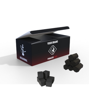 Indonesia Premium Shisha Hookah carbón briquetas OEM Etiqueta Privada Premium Natural Coco Shell carbón bajo ceniza larga quema - Product Image 1