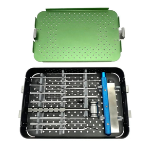 Kit d'instruments manuels en acier inoxydable pour sulcoplastie trochleaire vétérinaire, conception rectangulaire, pour chirurgie des petits animaux Dentavex - Product Image 2