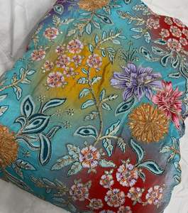 ผ้าเครปพิมพ์ลายธรรมชาติแท้ ปักลายหนาแน่น ผ้าขายดี ผ้าสวยงามสำหรับขายส่ง - Product Image 2