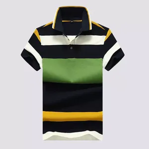 Chemises Polo de Golf pour Hommes en Polyester 100% Uni avec Logo Brodé Personnalisé en Gros - Product Image 5