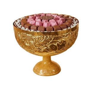 Bol de service élégant en argent poli sur pied, idéal pour les mariages et événements – Cadeau décoratif en métal de luxe pour la vente en gros - Product Image 5