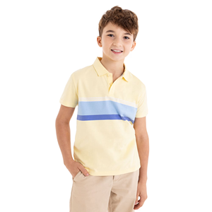 Chemises polo rayées décontractées pour garçon, dernier design de la saison estivale, en coton doux de qualité supérieure, tendance. - Product Image 5