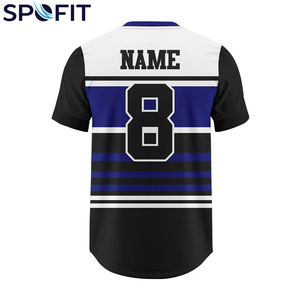 Camiseta de Béisbol Personalizada al por Mayor para Hombre 2026, con Botones Completos, Tallas Grandes, Transpirable, Sublimada, para Equipos, Fabricante OEM - Product Image 4