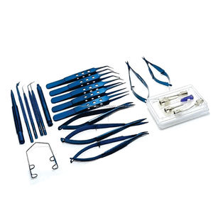 Juego de Instrumentos Quirúrgicos Oftálmicos de Titanio Azul para Cataratas, 21 Piezas, con Caja, Alta Calidad, Marca Medtrust - Product Image 4