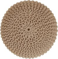 Pouf en macramé 100% coton fait main, petit et grand, décoration de luxe pour la maison, le salon, pour Noël, les rassemblements en plein air