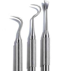 Détartreur dentaire double extrémité pour le nettoyage des dents, instrument de dentiste pour l'élimination du tartre et du calcul dentaire, outil d'hygiène buccale approuvé ISO - Product Image 4