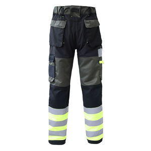 กางเกงทำงานสะท้อนแสงระดับความปลอดภัย 2 แบบ Hi-Vis หลายกระเป๋า กางเกงคาร์โก้ผู้ชาย คุณภาพสูง แบบสั่งทำพิเศษ - Product Image 2