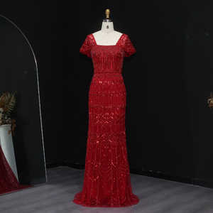 Красивые вечерние платья с вырезом лодочкой и стразами Jancember LSZ291 - Product Image 2