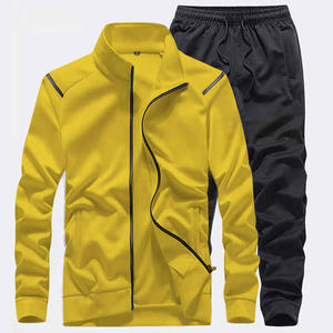 PIHA SPORTS Men's Orange Solid 2 1 Loose Fit Full <b>Zip</b> Half-<b>zip</b> Customized Design Casual Sportswear Set Winter Wear Breathable - Product Image 6