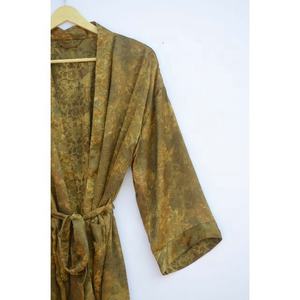 Nouveauté Robe Kimono Vêtements de nuit en soie Robe de chambre Vêtements de plage Bikini Couvrir Robes Robe Maxi - Product Image 2