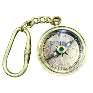 Tùy Chỉnh Cổ Điển Phong Cách La Bàn Keychain Trang Trí Thu Brass Hải Lý Keychain Món Quà Kim Loại Keychain Cho Lưu Niệm Sử Dụng - Product Image 1