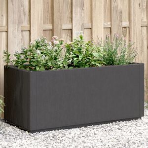 Jardinières et pots de fleurs standard en polypropylène gris foncé pour jardins extérieurs - Product Image 1