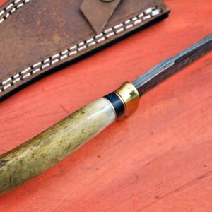 Couteau de chasse d'extérieur à lame fixe en acier inoxydable, couteau de survie avec poignée ergonomique pour le camping, la randonnée, la pêche et le bushcraft - Product Image 3