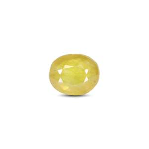 Yellow Sapphire 11.2 Carat Oval Cut Loose Gemstone for Fine Jewelry - Product Image 1