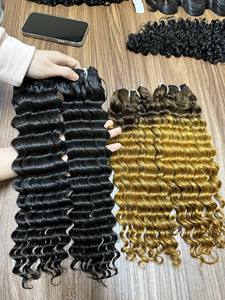 Venta al por mayor rizos birmanos mechones de pelo crudo sin procesar Virgen Natural 100% vendedores de pelo rizado birmano crudo vietnamita - Product Image 6