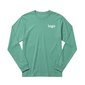 Camiseta Lisa de Manga Larga al por Mayor, 100% Algodón Peinado, Cuello Redondo, Personalizable con Logotipo, Camisetas para Hombre, Camiseta de Peso Pesado - Product Image 5