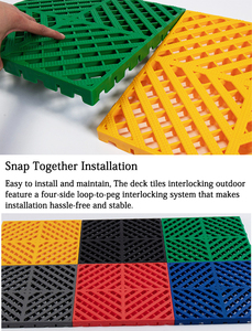Modular Anti Slip Car Wash Drainage <b>Plastic</b> PP PVC Interlocking Garage <b>Floor</b> Tile - Product Image 4