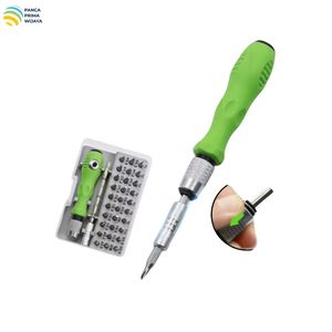 Jeu de tournevis de précision magnétique 32-en-1 de haute qualité en acier CR-V avec manche en plastique ABS, kit d'outils de réparation pour téléphones, électronique et bricolage - Product Image 5