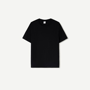 เสื้อยืดผู้ชายทรงเข้ารูปสีดำ ผ้าฝ้าย 100% รับทำโลโก้ พรีเมียม เนื้อผ้านุ่ม สวมใส่สบาย เสื้อยืดพื้นฐาน รับผลิตจำนวนมาก ผู้ผลิตเสื้อผ้า OEM - Product Image 4