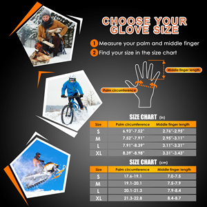 Gants d'hiver haute performance, chauds, avec logo personnalisé, coupe-vent, écologiques, pour le quotidien, les sports de plein air, le cyclisme, la course à pied en hiver - Product Image 5