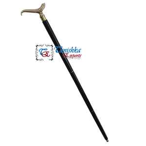 Mango de diseño de latón con mango de madera para caminar, bastón plegable para personas mayores, bastón ligero para caminar - Product Image 3